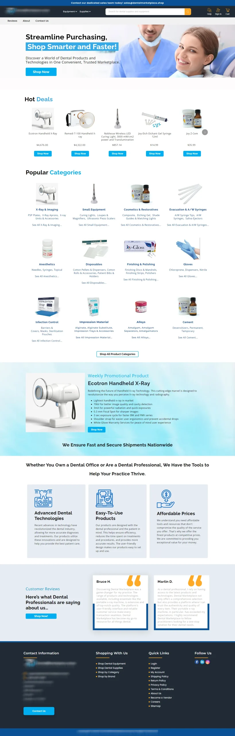 dentalmarketplace web designing